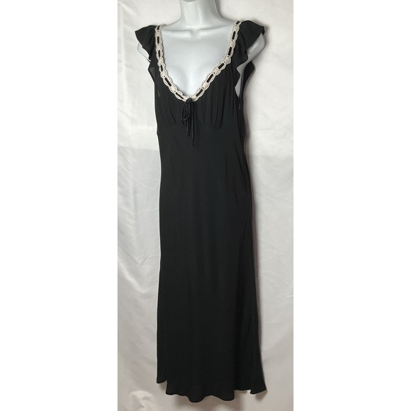 American Eagle Outfitters Dresses & Skirts - American Eagle Outfitter Women's Size M Black Boho Cottage Core Midi Dress NWT